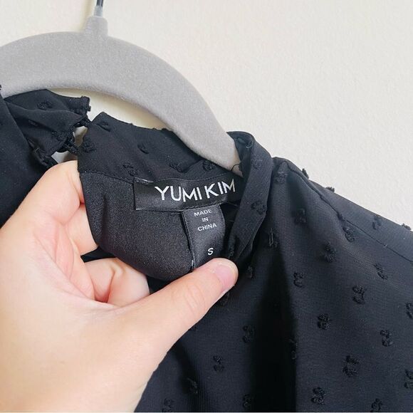 NEW Yumi Kim Black Swiss Dot Lovey Layered Ruffled Skirt Dress S - Picture 8 of 14